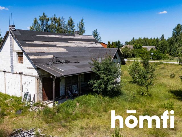 House in shell condition on a 6,000 m² plot in Tomaszów - Дім - Продаж - Radomski, Skaryszew / Tomaszów