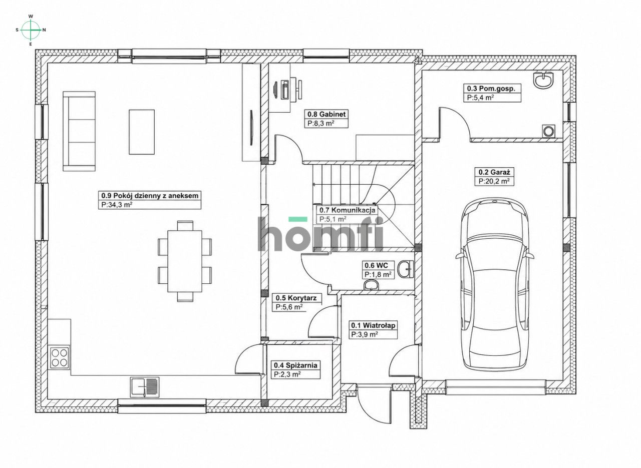 NEW HOUSES | 140.9 m² | GARAGE | HERMANOWA - House - Sale - Rzeszowski, Tyczyn / Hermanowa