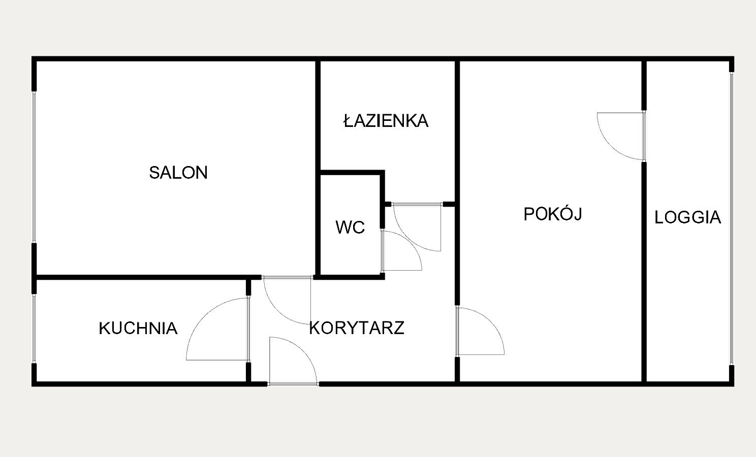2 rooms with separate kitchen | 1st floor | loggia - Apartment - Sale - Kraków