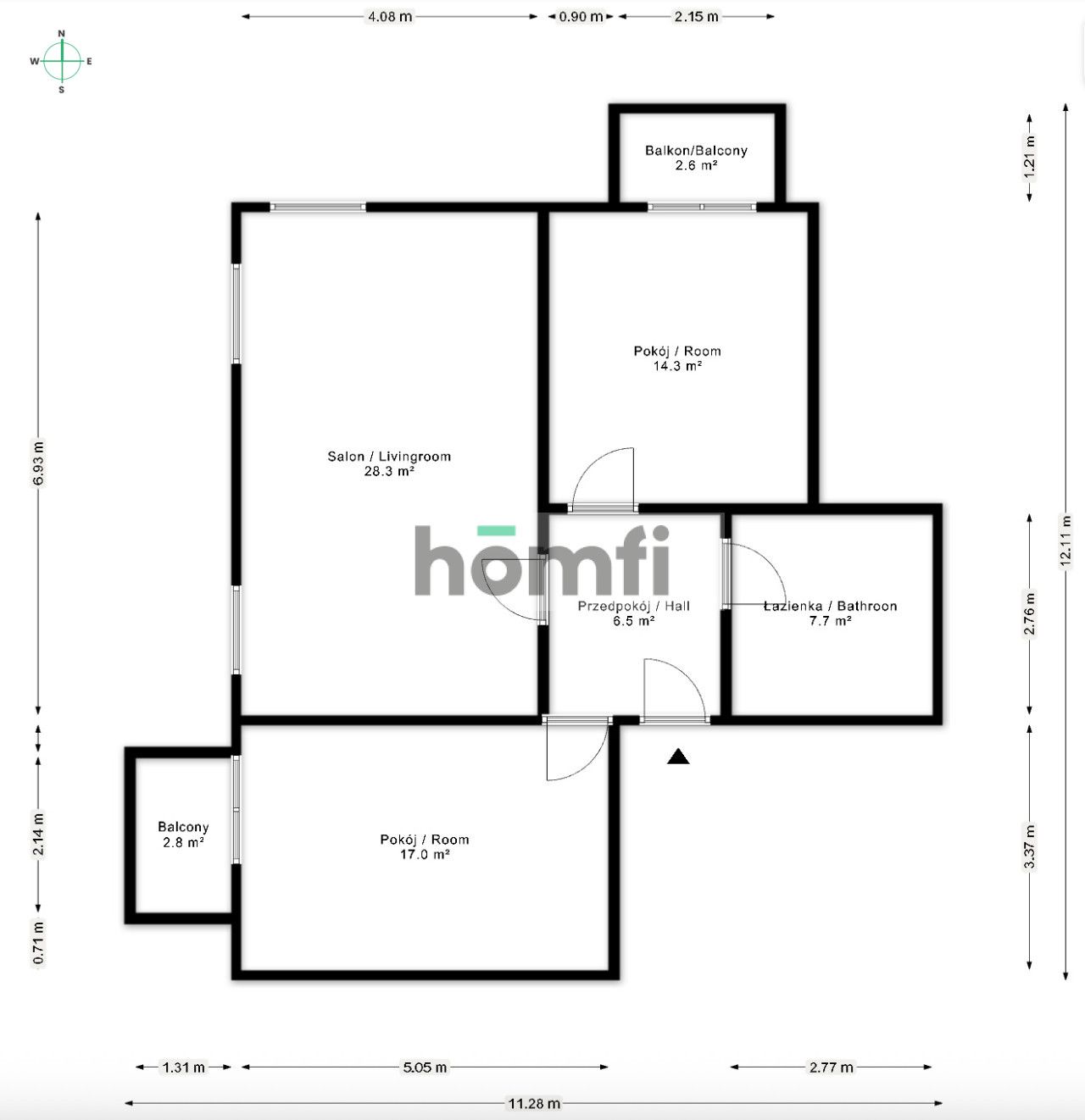74m² in the City Center | Turnkey Investment or Perfect Starter! - Apartment - Sale - Wrocław, Stare Miasto / Rynek