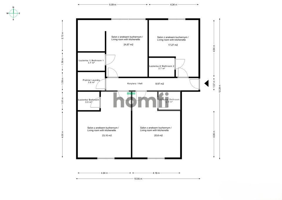 Investment ready | 4 micro-studios | Legnicka - Apartment - Sale - Wrocław, Fabryczna