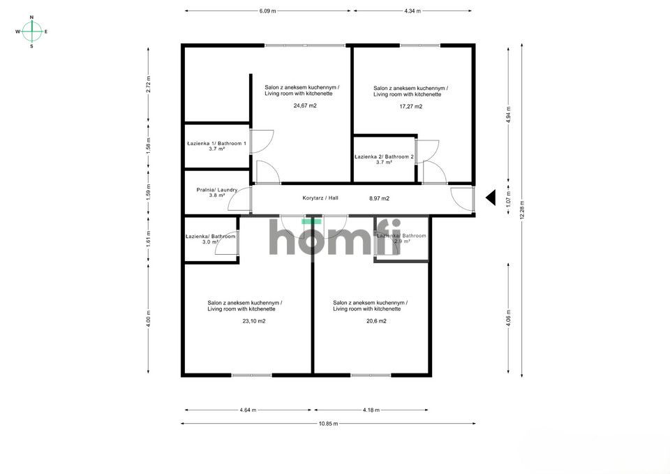 Investment ready | 4 micro-studios | Legnicka - Apartment - Sale - Wrocław, Fabryczna