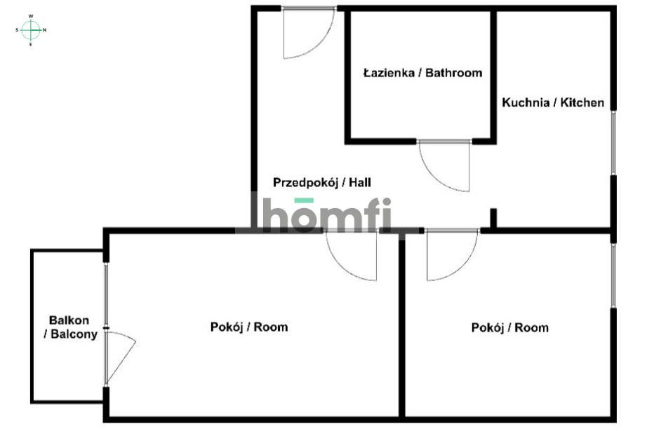 2-room flat with a separate kitchen in Przymorze - Apartment - Rent - Gdańsk, Przymorze