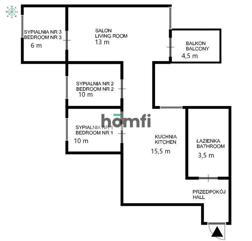 4-rooms apartment on Gwiaździsta - Квартира - Оренда - Wrocław, Krzyki