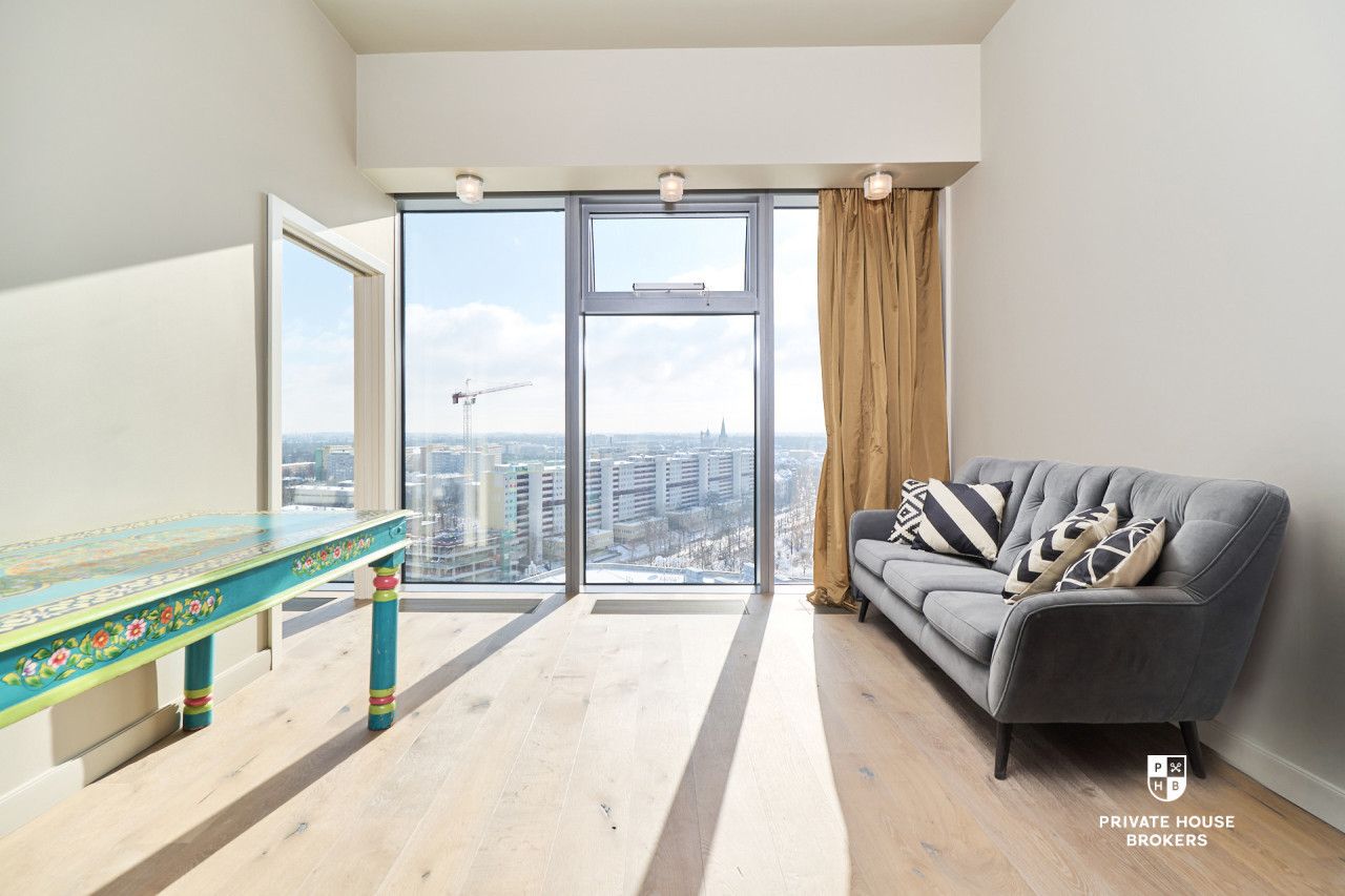 Apartament w żaglu Sky Tower - 107m2, 3 pokoje, 12-piętro - Mieszkanie - Sprzedaż - Wrocław, Krzyki