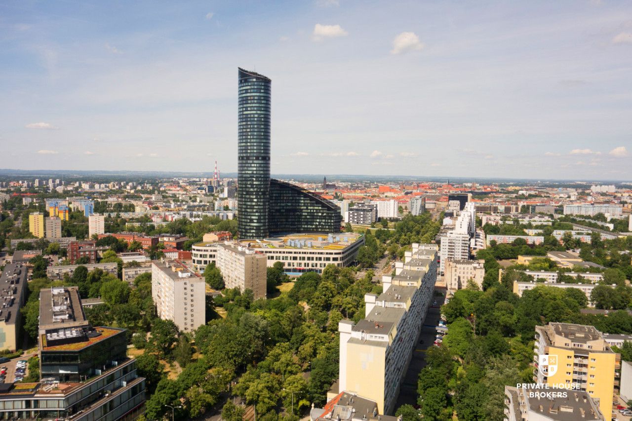 Apartament w żaglu Sky Tower - 107m2, 3 pokoje, 12-piętro - Mieszkanie - Sprzedaż - Wrocław, Krzyki