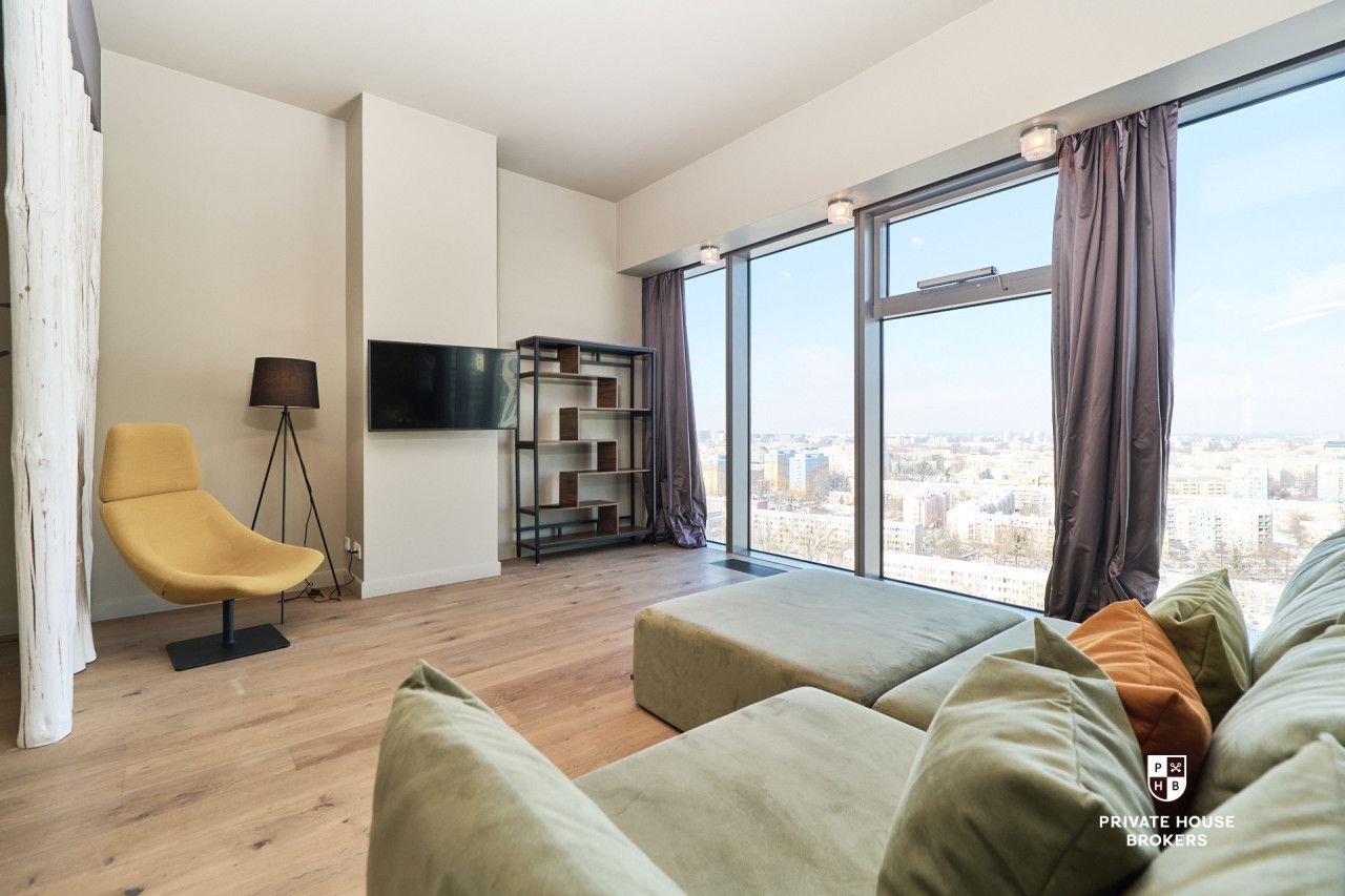 Apartament w żaglu Sky Tower - 107m2, 3 pokoje, 12-piętro - Mieszkanie - Sprzedaż - Wrocław, Krzyki