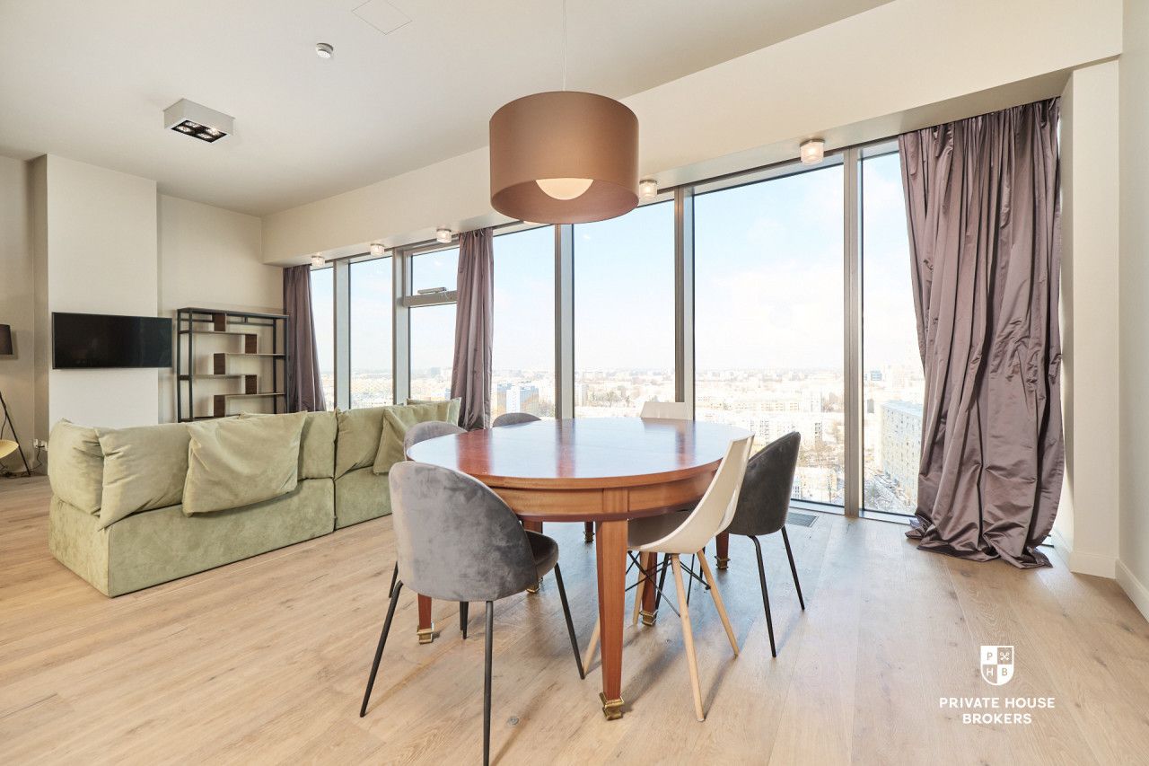 Apartament w żaglu Sky Tower - 107m2, 3 pokoje, 12-piętro - Mieszkanie - Sprzedaż - Wrocław, Krzyki