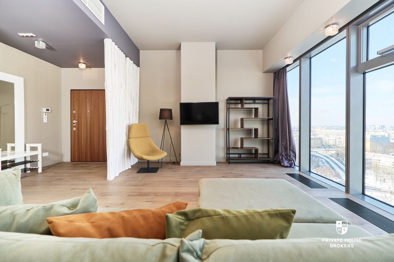 Apartament w żaglu Sky Tower - 107m2, 3 pokoje, 12-piętro - Mieszkanie - Sprzedaż - Wrocław, Krzyki