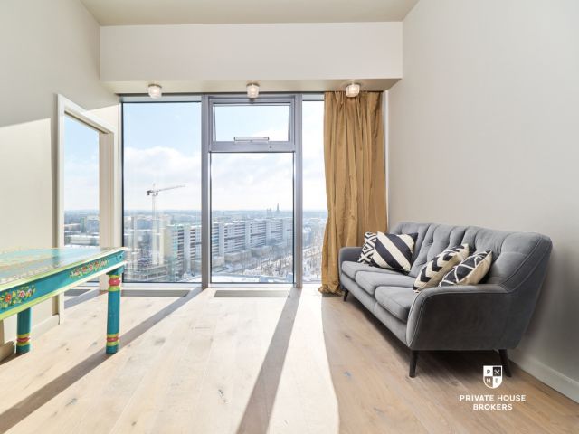 Apartament w żaglu Sky Tower - 107m2, 3 pokoje, 12-piętro - Mieszkanie - Sprzedaż - Wrocław, Krzyki