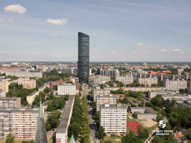 Apartament w żaglu Sky Tower - 107m2, 3 pokoje, 12-piętro - Mieszkanie - Sprzedaż - Wrocław, Krzyki