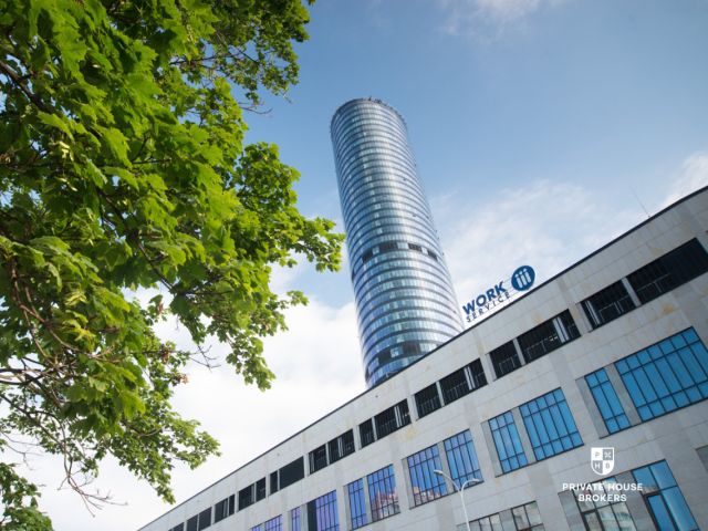 Apartament w żaglu Sky Tower - 107m2, 3 pokoje, 12-piętro - Mieszkanie - Sprzedaż - Wrocław, Krzyki