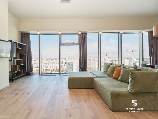 Apartament w żaglu Sky Tower - 107m2, 3 pokoje, 12-piętro - Mieszkanie - Sprzedaż - Wrocław, Krzyki