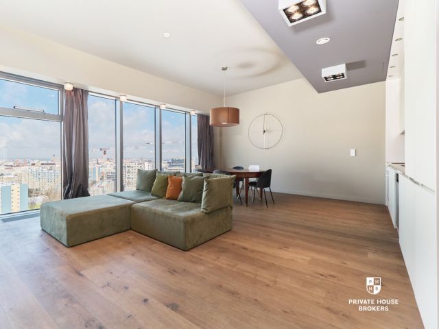 Apartament w żaglu Sky Tower - 107m2, 3 pokoje, 12-piętro - Mieszkanie - Sprzedaż - Wrocław, Krzyki