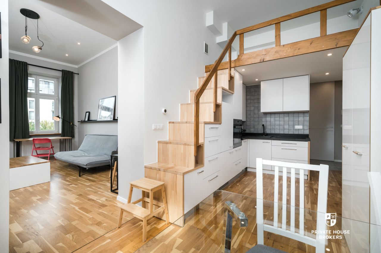 Studio apartment with mezzanine, Dietla street 15 - Apartment - Rent - Kraków, Śródmieście / Kazimierz