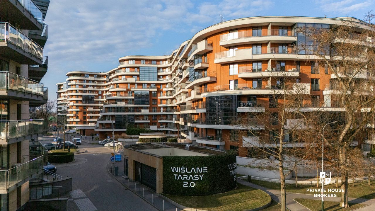 Sunny and air-conditioned 3-room apartment in Wiślane Tarasy 2.0 - Apartment - Rent - Kraków, Śródmieście / Grzegórzki