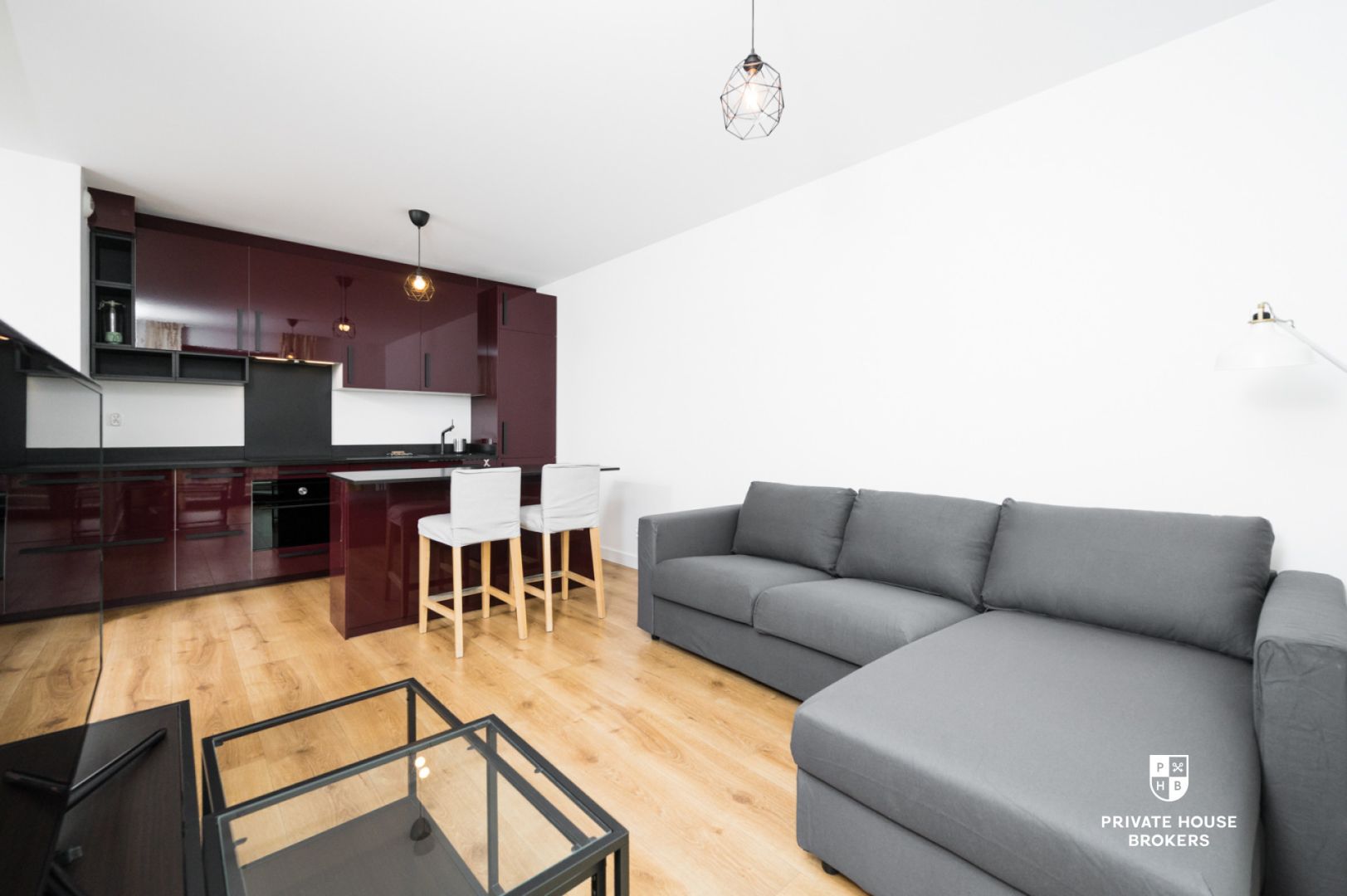 Sunny and air-conditioned 3-room apartment in Wiślane Tarasy 2.0 - Apartment - Rent - Kraków, Śródmieście / Grzegórzki