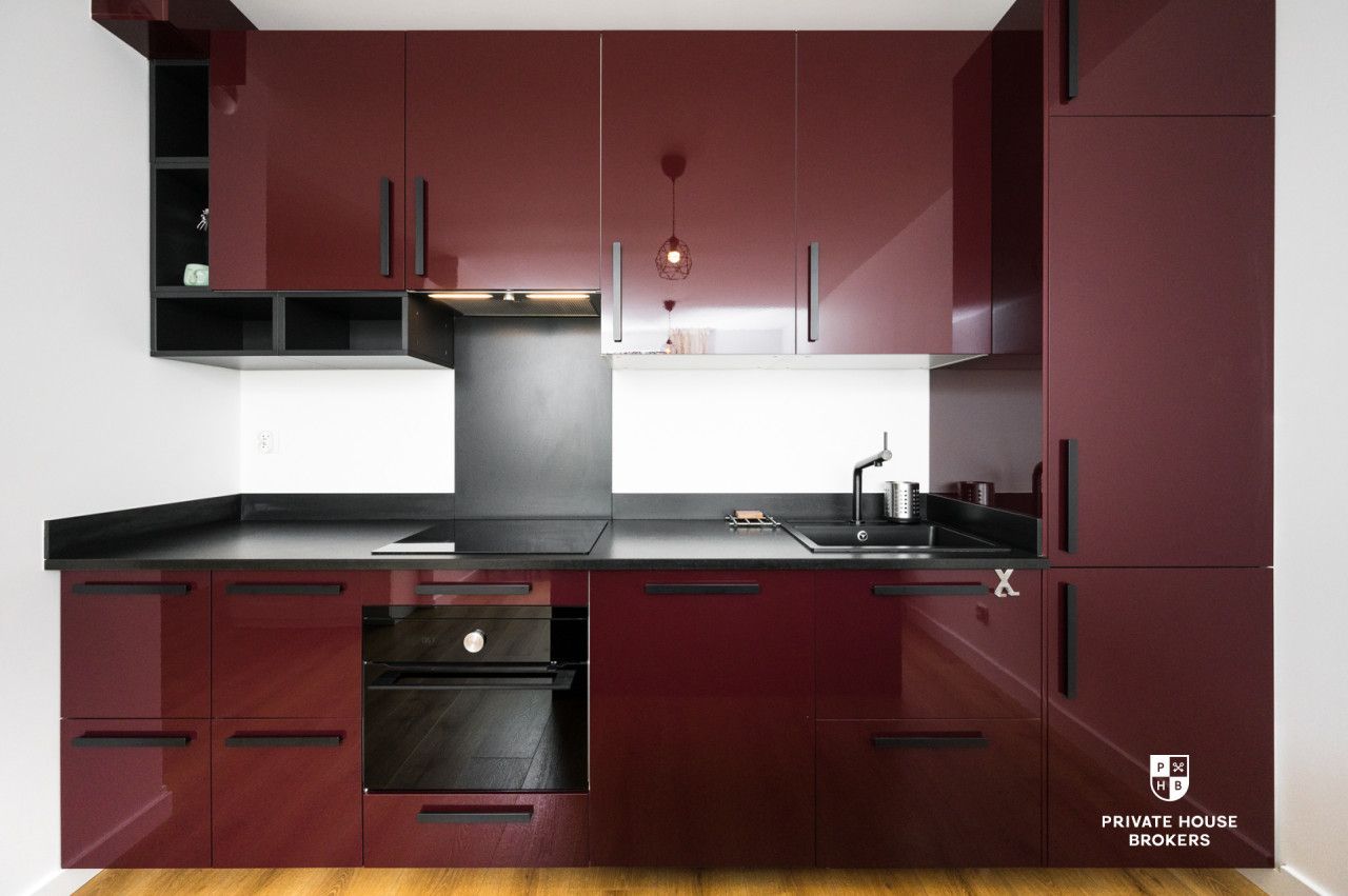 Sunny and air-conditioned 3-room apartment in Wiślane Tarasy 2.0 - Apartment - Rent - Kraków, Śródmieście / Grzegórzki