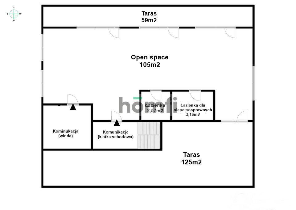 184 m² of Private Terraces | Modern Open-Plan Office Space - Комерційне приміщення - Оренда - Rzeszów, Zalesie