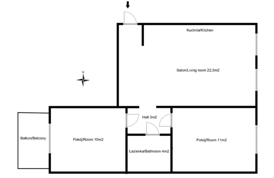 3 rooms flat next to Medical University ready to move in! - Квартира - Продаж - Lublin, Kalinowszczyzna