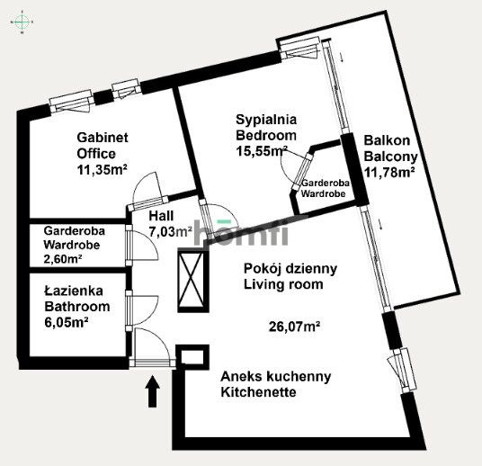 3 rooms | 2 wardrobes | balcony | greenery - Apartment - Sale - Kraków, Krowodrza / Bronowice