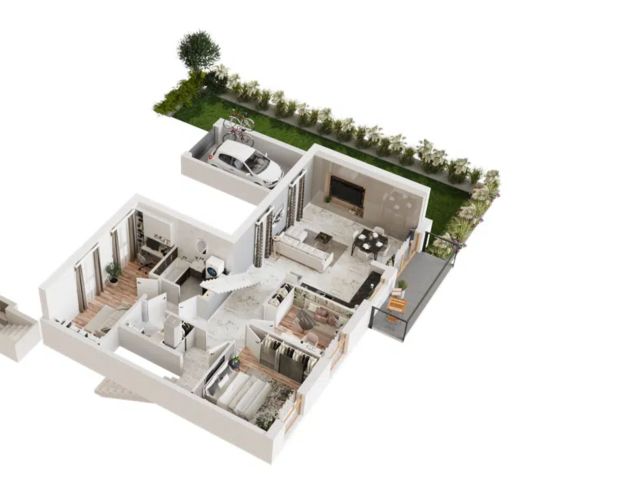 100m² apartament z ogrodem i garażem, Siechnice - Mieszkanie - Sprzedaż - Wrocławski, Siechnice