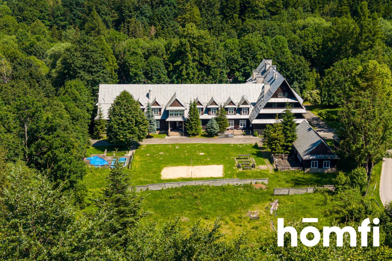 CAŁOROCZNY OŚRODEK WYPOCZYNKOWY | ZAWOJA | POD DOM OPIEKI | HOTEL | PARKING | DZIAŁKA PONAD 1 HA | PRZYSTOSOWANE POD NIEPEŁNOSPRAWNYCH - Lokal użytkowy - Sprzedaż - Suski, Zawoja