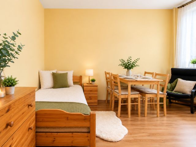 Studio apartment with balcony close to AGH & UKEN - Apartment - Rent - Kraków, Krowodrza