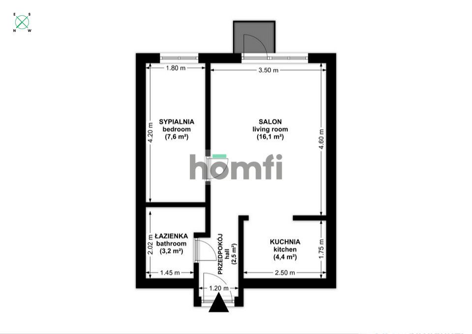 Comfortable 1-Bedroom Apartment Near the Railway Station | 33.8 m² | Bochnia, Św. Leonarda Street - Квартира - Оренда - Bocheński, Bochnia