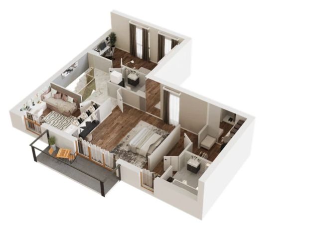 3 pokoje - balkon, ogród i poddasze, Siechnice - Mieszkanie - Sprzedaż - Wrocławski, Siechnice