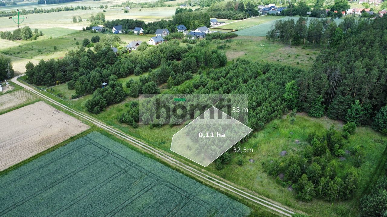 A unique 1112 m² plot in the picturesque village of Pomigacze - Plot - Sale - Białostocki, Turośń Kościelna / Pomigacze