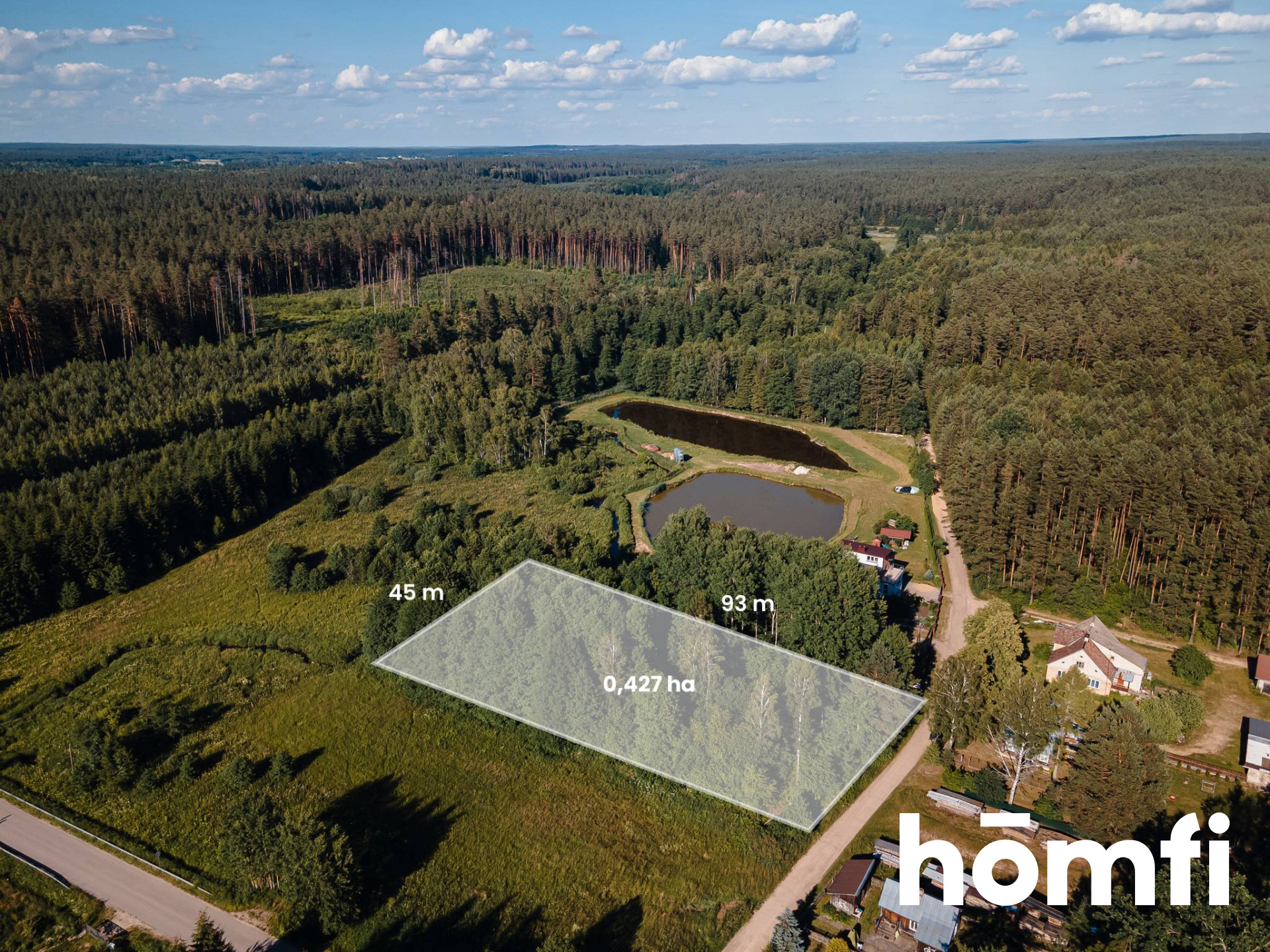 A unique 1112 m² plot - Ділянка - Продаж - Białostocki, Wasilków / Wólka-Przedmieście