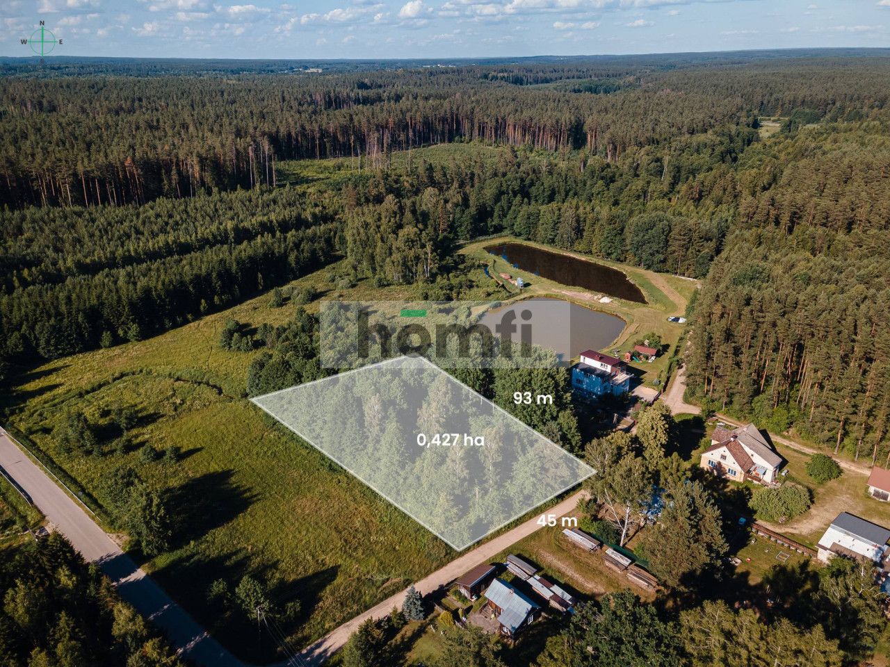 A unique 1112 m² plot - Plot - Sale - Białostocki, Wasilków / Mostek