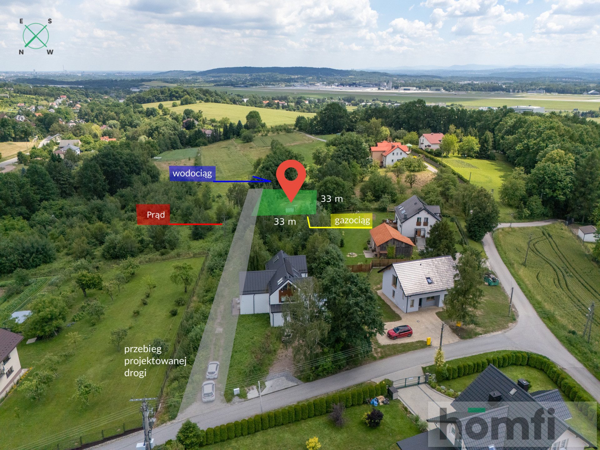 Urokliwa działka budowlana 10 a w Burowie - Działka - Sprzedaż - Krakowski, Zabierzów / Burów