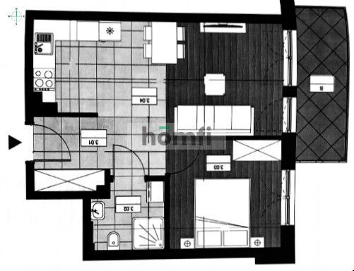 New apartment 40m2 Aquapark, shopping center, garage - Apartment - Rent - Wejherowski, Rumia