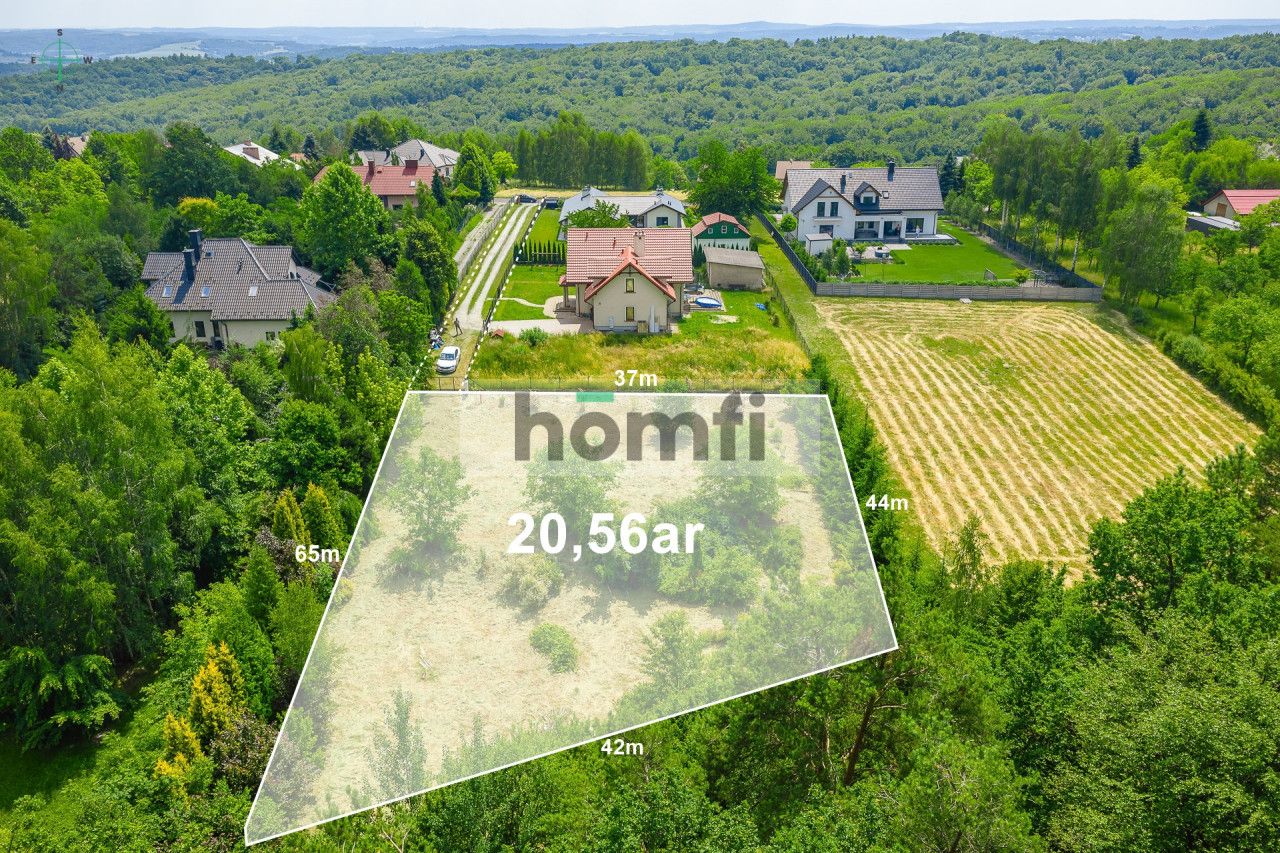 Fenced plot next to the state forest with a cottage - Ділянка - Продаж - Rzeszowski, Chmielnik