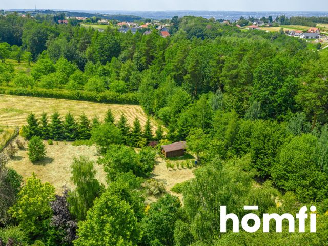Fenced plot next to the state forest with a cottage - Ділянка - Продаж - Rzeszowski, Chmielnik
