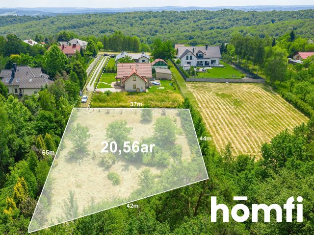 Fenced plot next to the state forest with a cottage - Ділянка - Продаж - Rzeszowski, Chmielnik