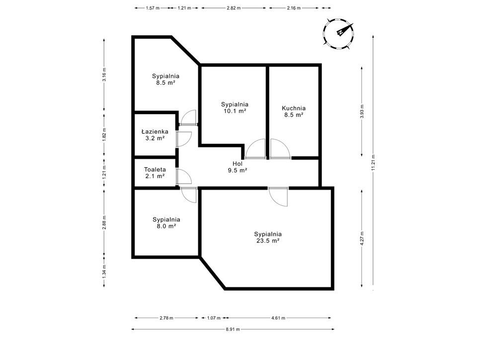 A spacious 4 room apartment , 73 m² Mokotów Stegny - Квартира - Оренда - Warszawa, Mokotów / Stegny