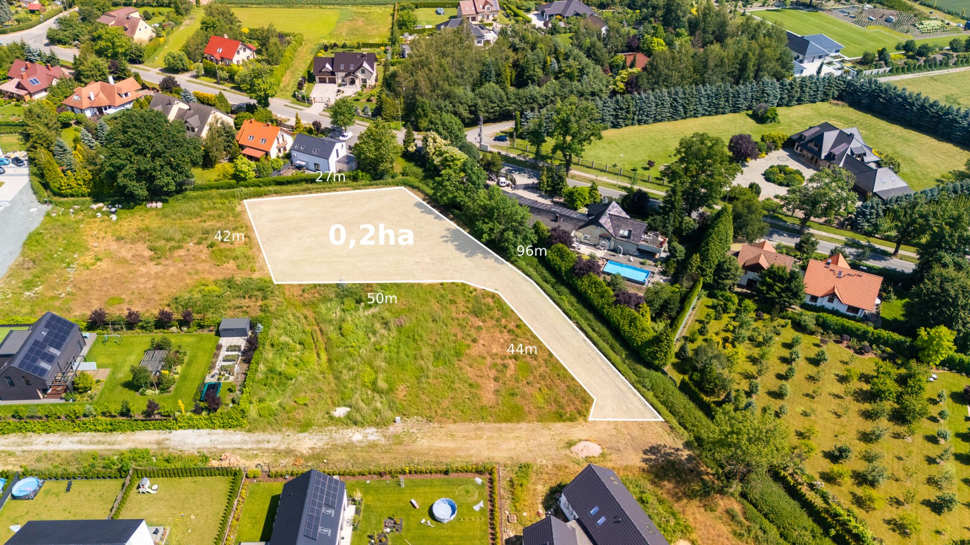 Charming building plot in Żerniki Małe - Plot - Sale - Wrocławski, Kobierzyce / Żerniki Małe