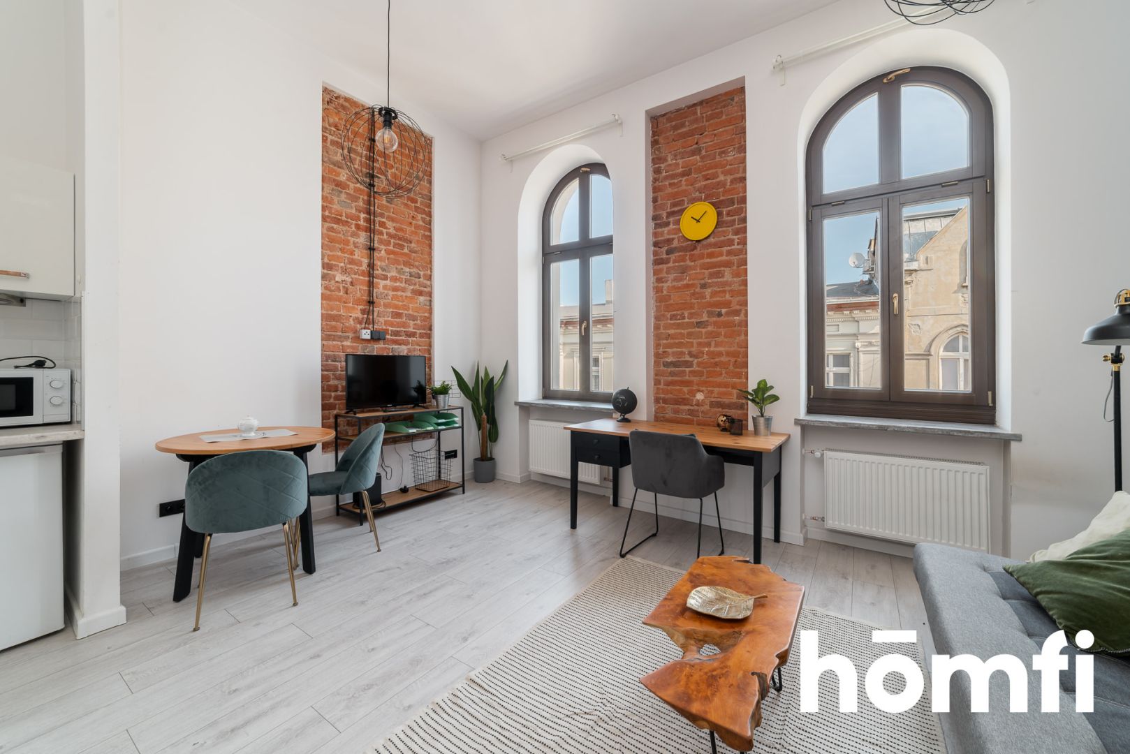 A functional 31 m² studio apartment is available for rent on the 3rd floor of a building on Legionów Street - Квартира - Оренда - Łódź, Polesie