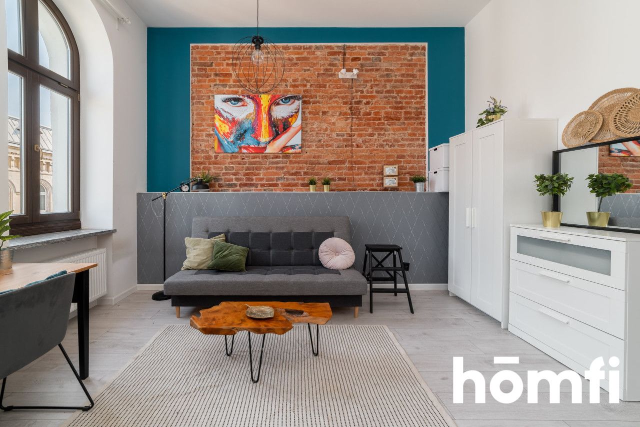 A functional 31 m² studio apartment is available for rent on the 3rd floor of a building on Legionów Street - Квартира - Оренда - Łódź, Polesie