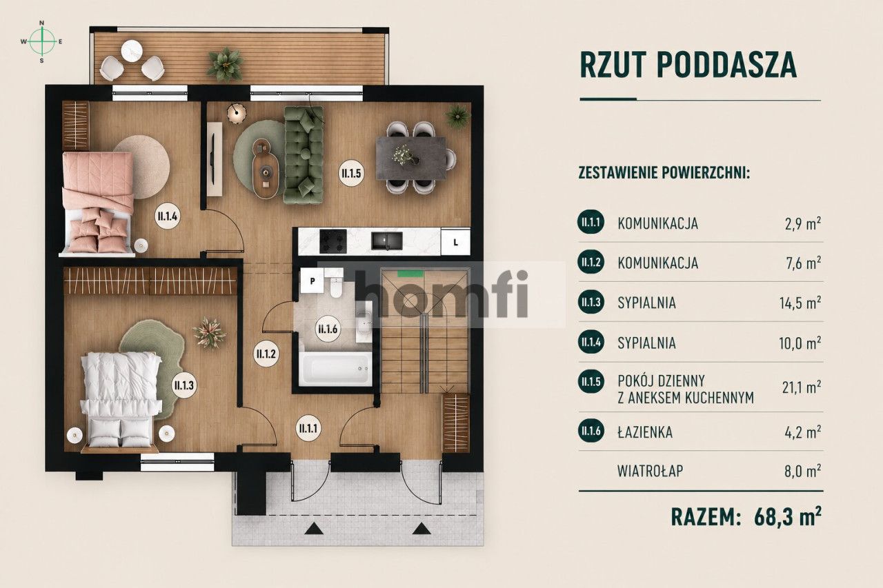 Nowe mieszkanie | Ogródek lub poddasze| Bez PCC - Mieszkanie - Sprzedaż - Rzeszowski, Głogów Małopolski