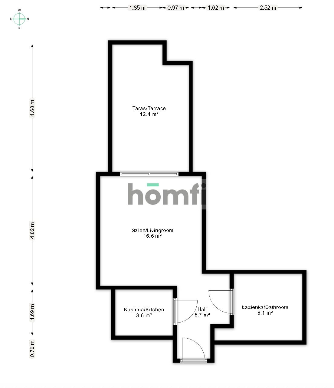 Kawalerka Loft Platinum | 30 m² | Garaż | Komórka - Mieszkanie - Wynajem - Wrocław, Stare Miasto / Szczepin
