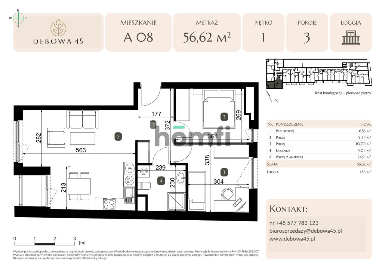 MODERN INVESTMENT | DĘBOWA 45 | 2 ROOMS | LOGGIA | UNDERGROUND PARKING | STORAGE ROOM | CENTER - Apartment - Sale - Katowice, Dąb