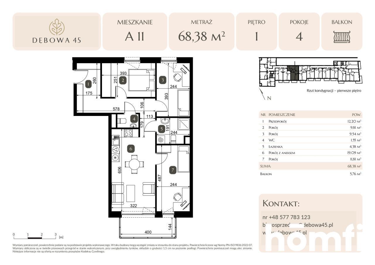 MODERN INVESTMENT | DĘBOWA 45 | 4 ROOMS | BALKONY | UNDERGROUND PARKING | STORAGE ROOM | CENTER - Apartment - Sale - Katowice, Dąb