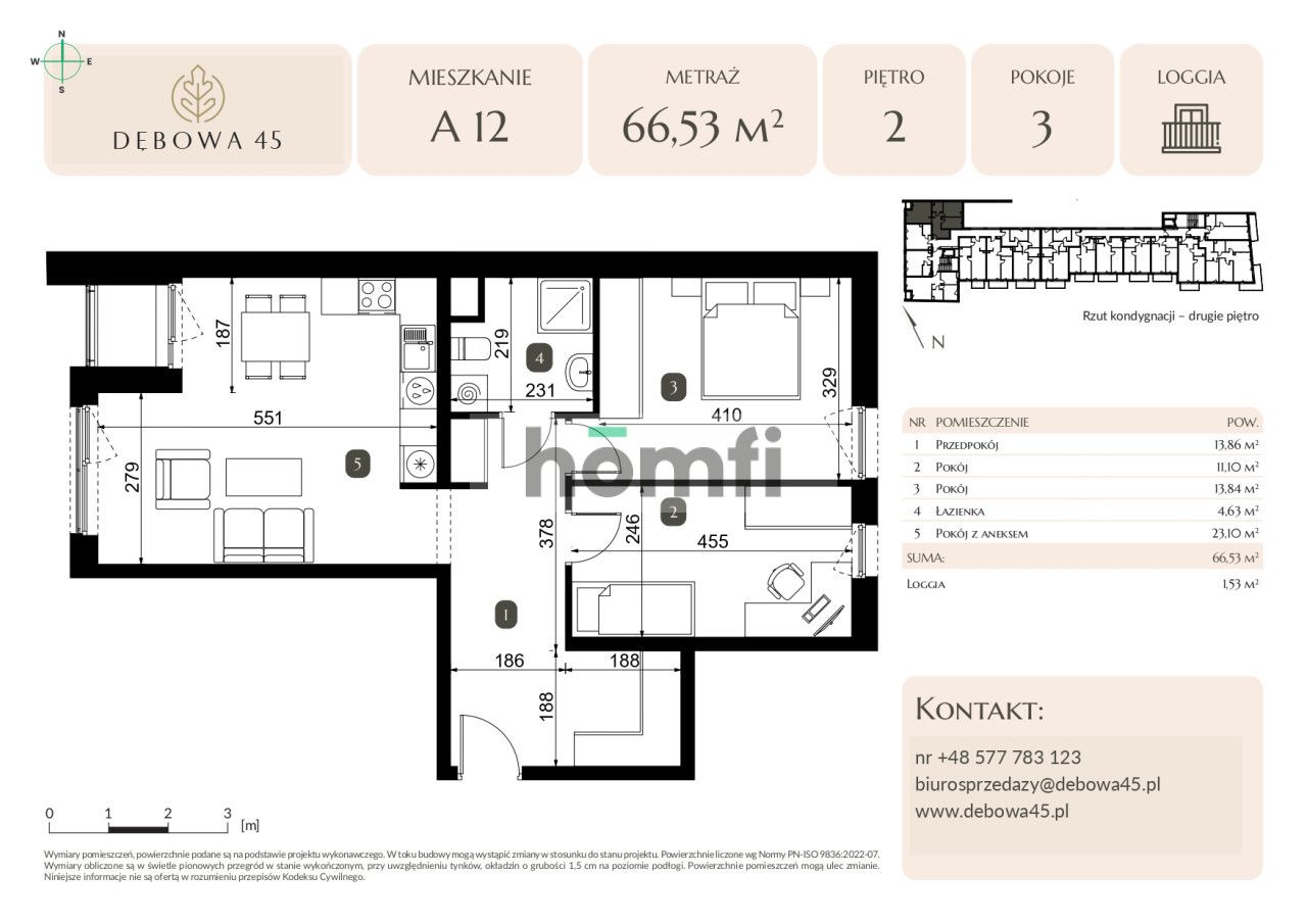 MODERN INVESTMENT | DĘBOWA 45 | 3 ROOMS | LOGGIA | UNDERGROUND PARKING | STORAGE ROOM | CENTER - Квартира - Продаж - Katowice, Dąb