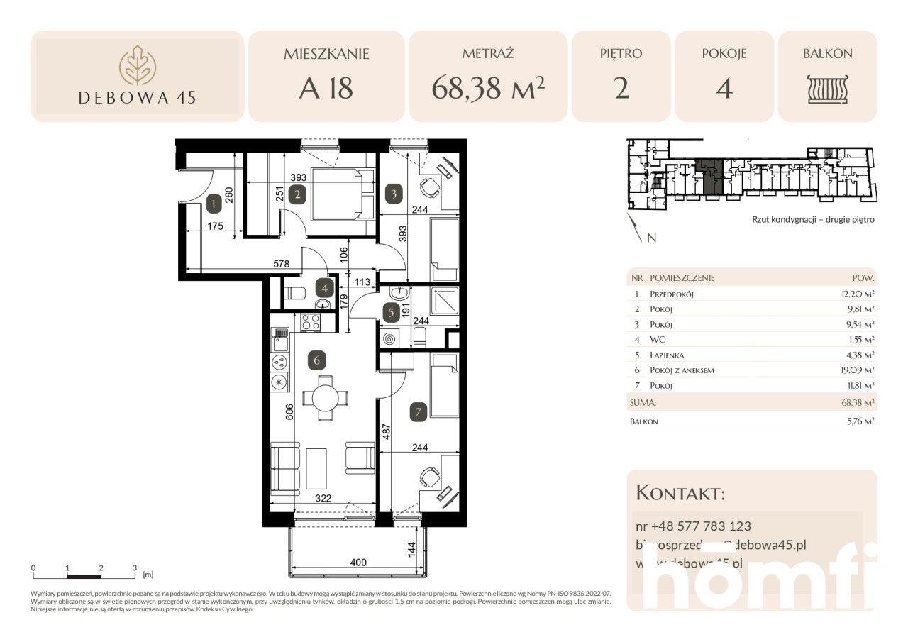 MODERN INVESTMENT | DĘBOWA 45 | 4 ROOMS | BALKONY | UNDERGROUND PARKING | STORAGE ROOM | CENTER - Apartment - Sale - Katowice, Dąb