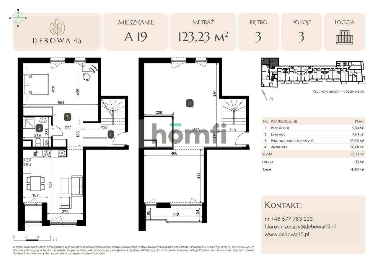 MODERN INVESTMENT | DĘBOWA 45 | 3 ROOMS | LOGGIA | TERRACE | UNDERGROUND PARKING | STORAGE ROOM | CENTER - Квартира - Продаж - Katowice, Dąb