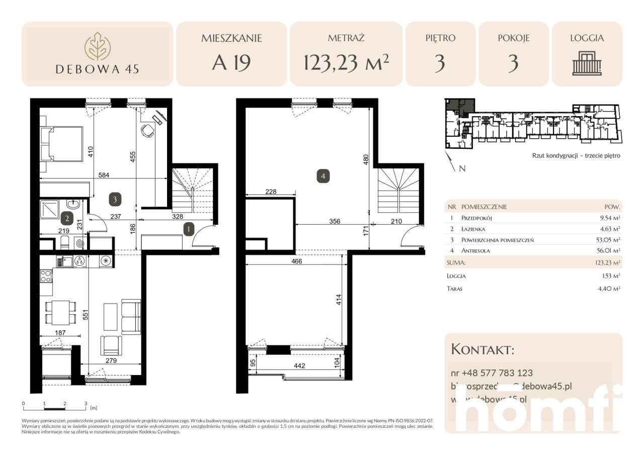 MODERN INVESTMENT | DĘBOWA 45 | 3 ROOMS | LOGGIA | TERRACE | UNDERGROUND PARKING | STORAGE ROOM | CENTER - Квартира - Продаж - Katowice, Dąb